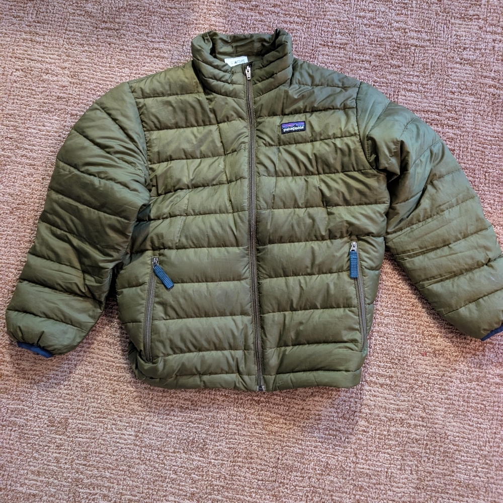 Patagonia Kids Forest Green Puffer Jacket